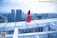 Beauty Crystal Lee ventured into blooming on the roof of a high-rise building (8 photos) P1 No.f067e2
