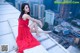 Beauty Crystal Lee ventured into blooming on the roof of a high-rise building (8 photos) P2 No.a1f6db